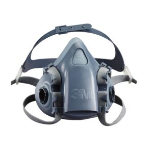 3M - Respirador de Medio Rostro de Silicona Suavizada 7502- Talla M - EA